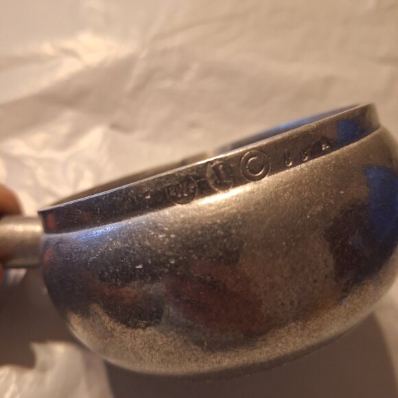 pewter gravy boat / saucepan - Picture 6 of 9